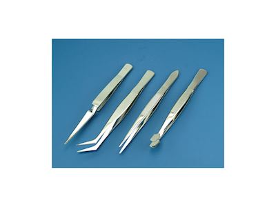Set of 4 stainless steel Tweezers