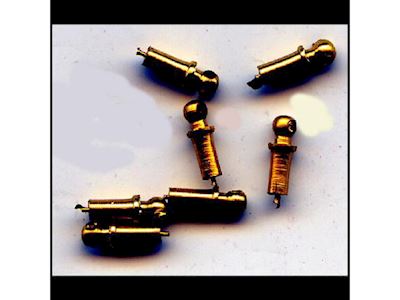 4mm Handrail Knobs - Short