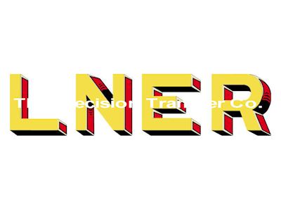 L.N.E.R. 12" Yellow Letter Set