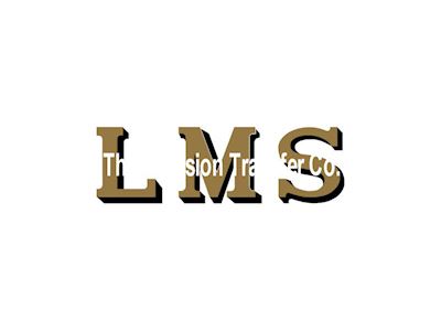 Post 1927 Serifed 14" L.M.S. Letters Gold Shaded Black