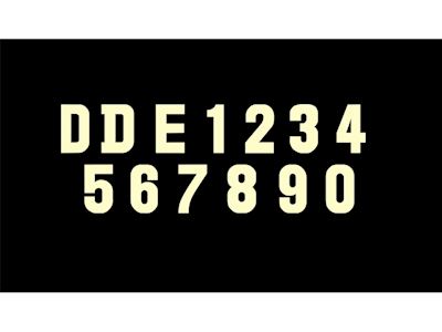 B.R. Diesel Letters & Numbers Set 1957 (Block Style)