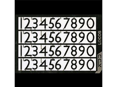 L.N.E.R. Stainless Steel Numbers