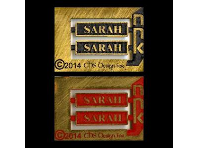 Sarah Nameplate