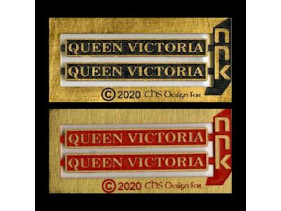 Queen Victoria Nameplate
