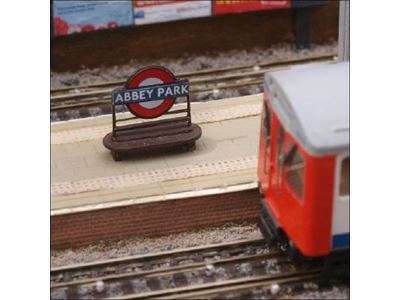 London Underground station platform seat - Oval Design