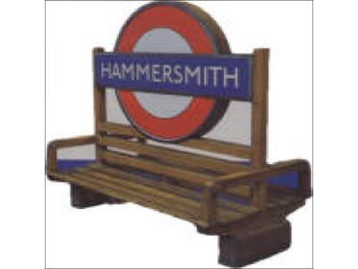 London Underground station platform seat - Rectangular Design